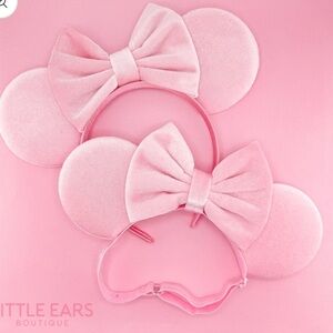 Little Ears Boutique Pink Velvet Mommy & Me Mickey Ears